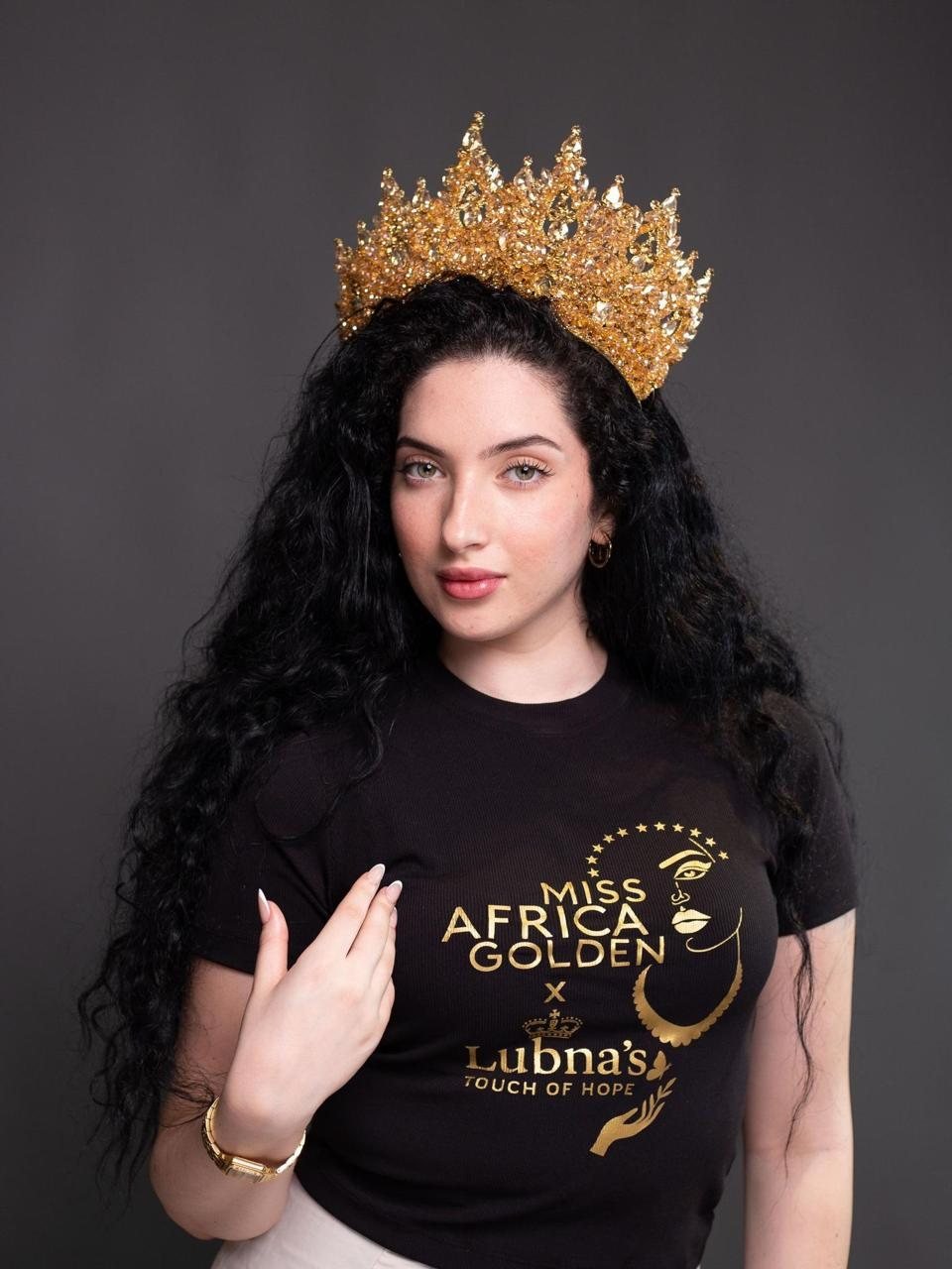 Lubna Sahmoud, Miss Africa Golden, for Lubna's Touch of Hope