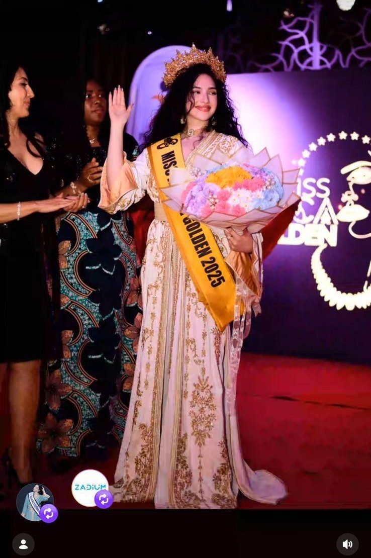 Lubna Sahmoud crowned Miss Africa Golden 2025